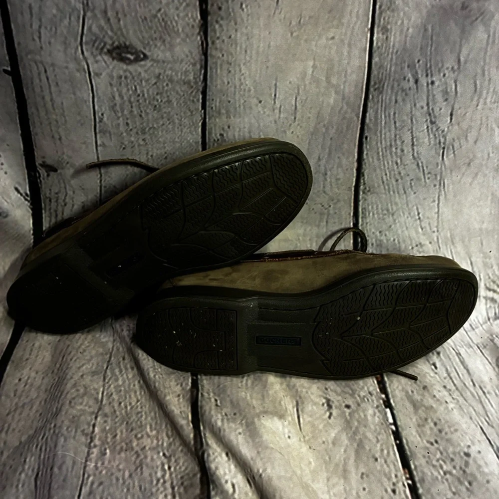 Dockers Castaway Leather Boat Lace‎ Shoes Brown Size 9M 090-1448 Nautical Preppy